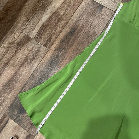 J. Crew Green Silk Midi Fit and Flare Sleeveless Low Back Dress - Picture 11 of 11